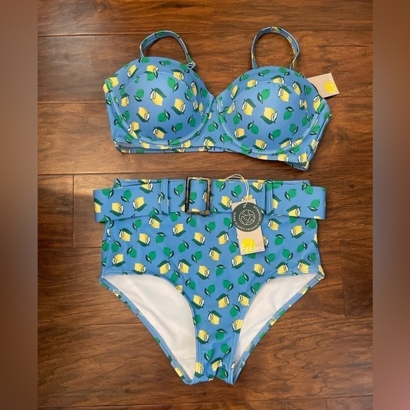 Boden Other - NWT Boden Kythira Lemon Bikini Size 2 & 34D